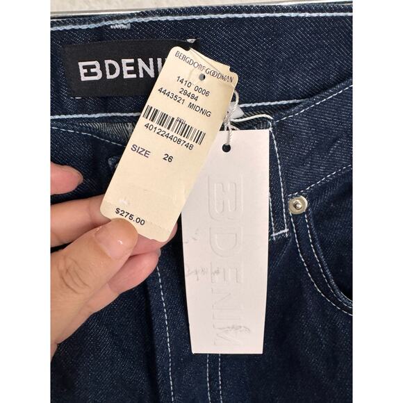 EB Denim High Rise Straight Jeans in Midnight 26” - Picture 7 of 7